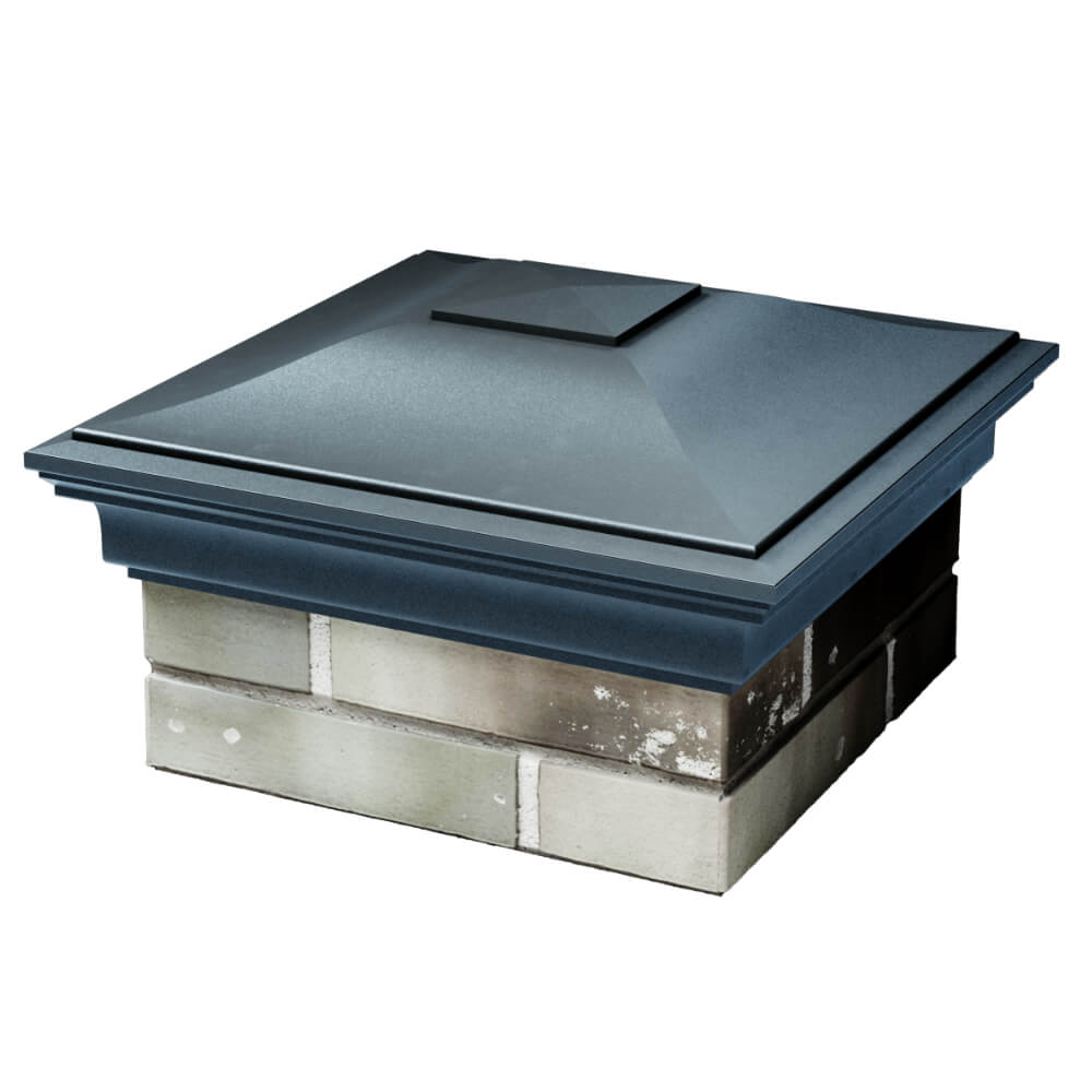 Колпак Zking Монблан Серый на столб 1.5х1.5 кирпича (385х385мм) в Коломне фото