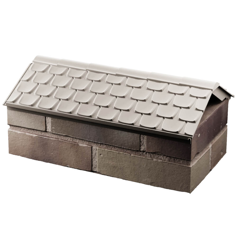 Парапет Zking Эльбрус Бежевый с посадкой на 1 кирпич (255мм) в Коломне фото