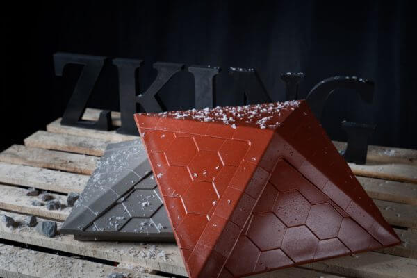 Колпак Zking Эверест Красный на столб 1.5х1.5 кирпича (390х390мм) в Коломне фото