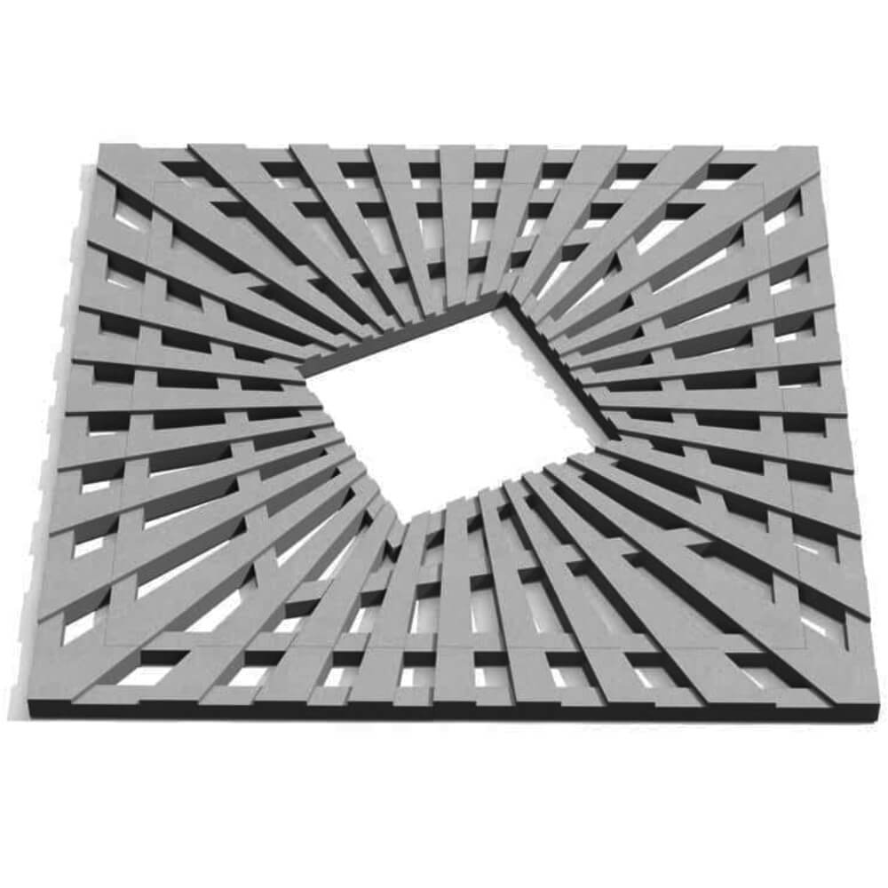 Приствольная решетка для дерева ZKING ATMOSPHERE 1.2х1.2м Серая Коломна фото