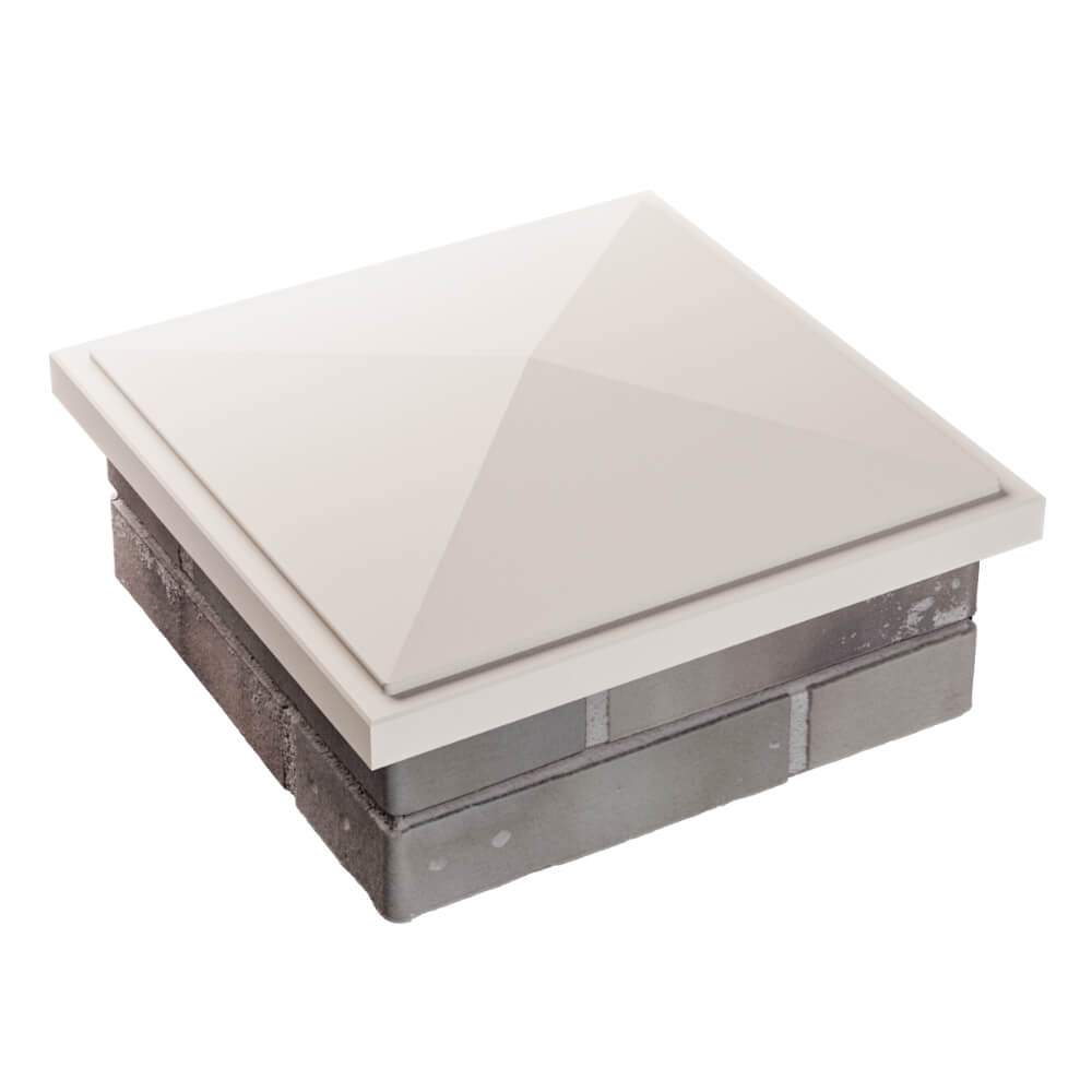 Колпак Zking БонаМоно Бежевый на столб 1.5х1.5 кирпича (385х385, 400х400мм) в Коломне фото