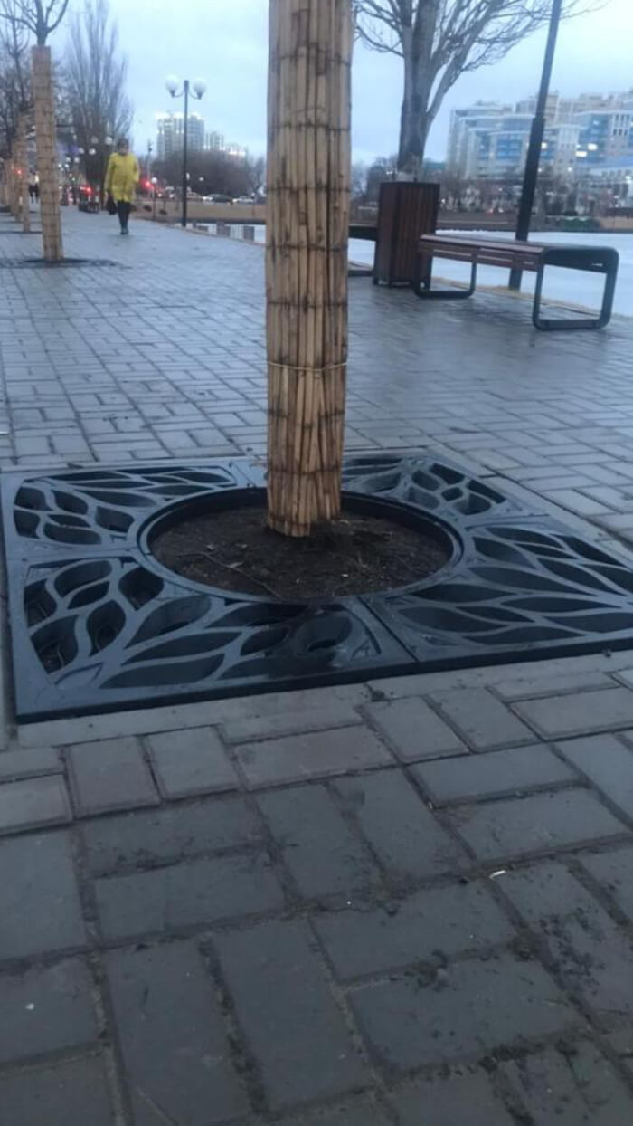 Приствольная решетка для дерева ZKING CRUST 1.2х1.2м Черная в Коломне фото