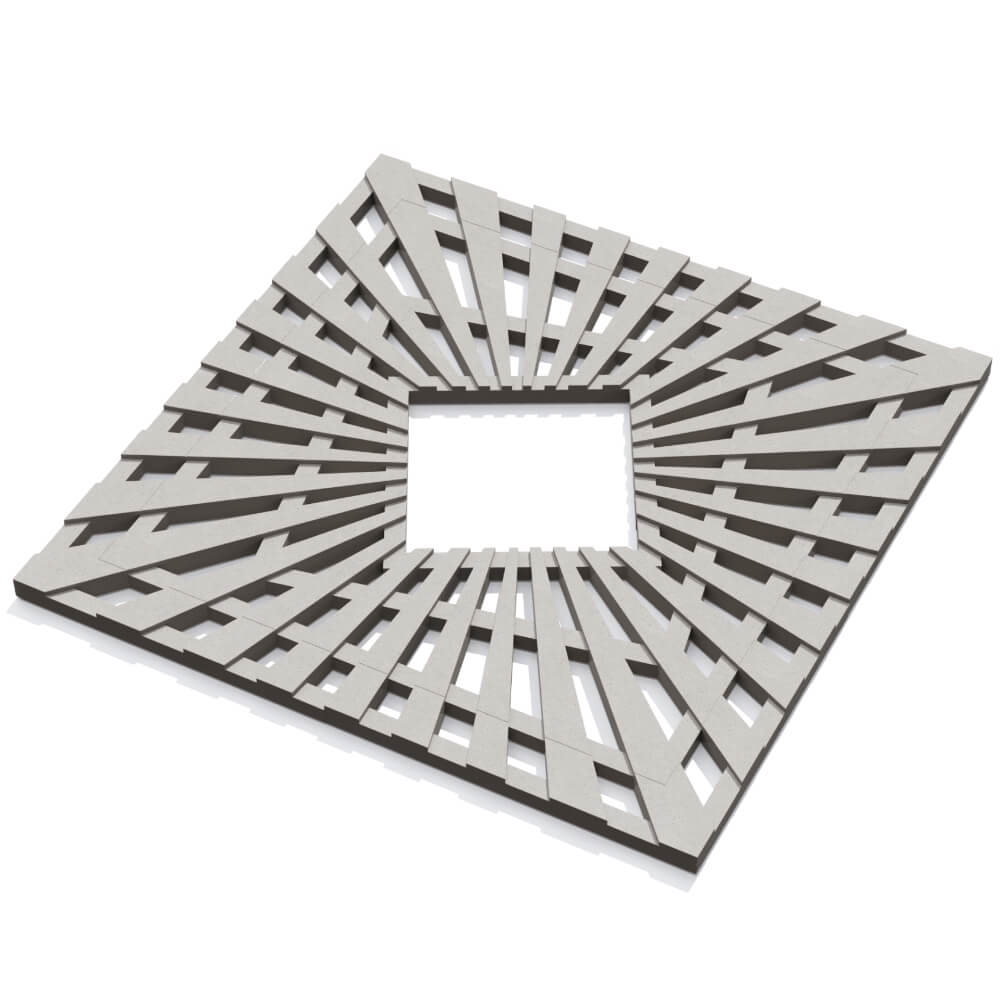 Приствольная решетка для дерева ZKING ATMOSPHERE 1.2х1.2м Бежевая в Коломне фото