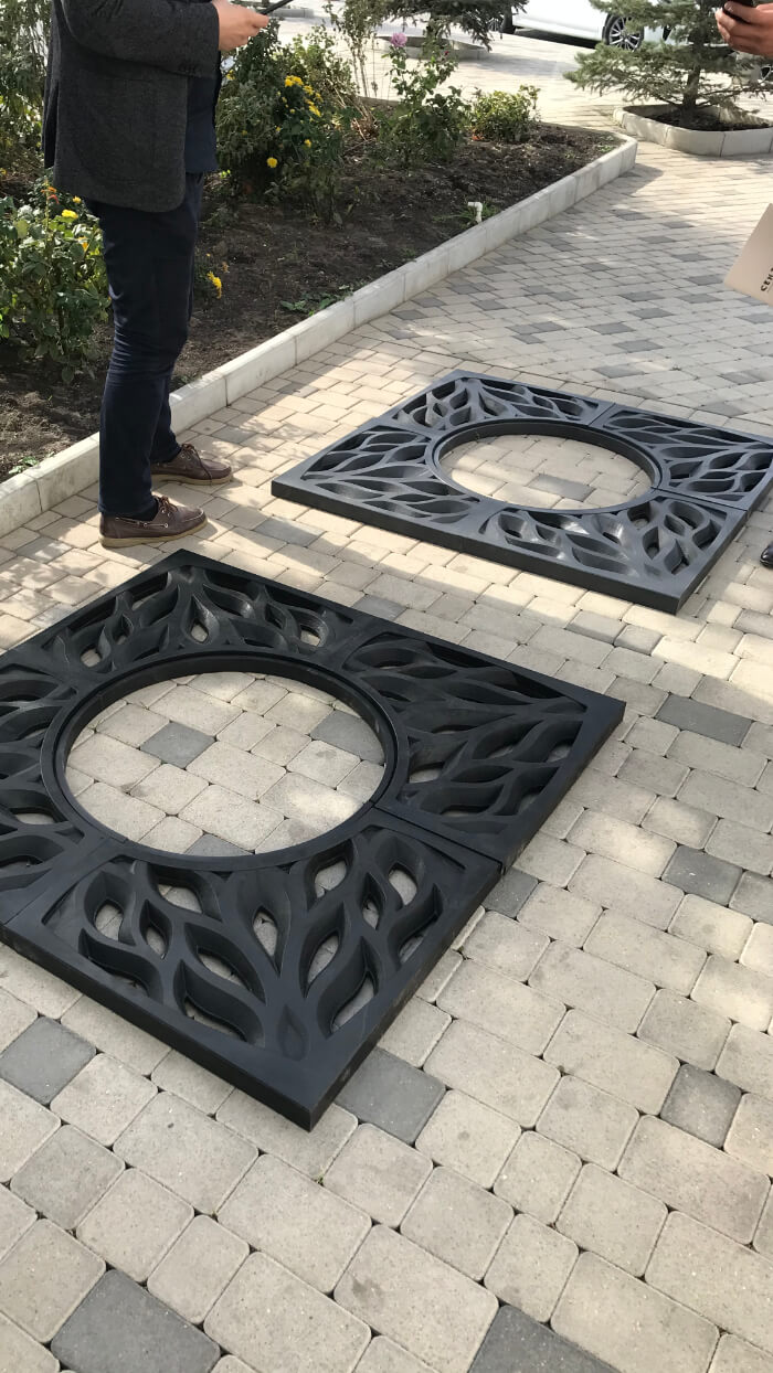 Приствольная решетка для дерева ZKING CRUST 1.2х1.2м Черная в Коломне фото