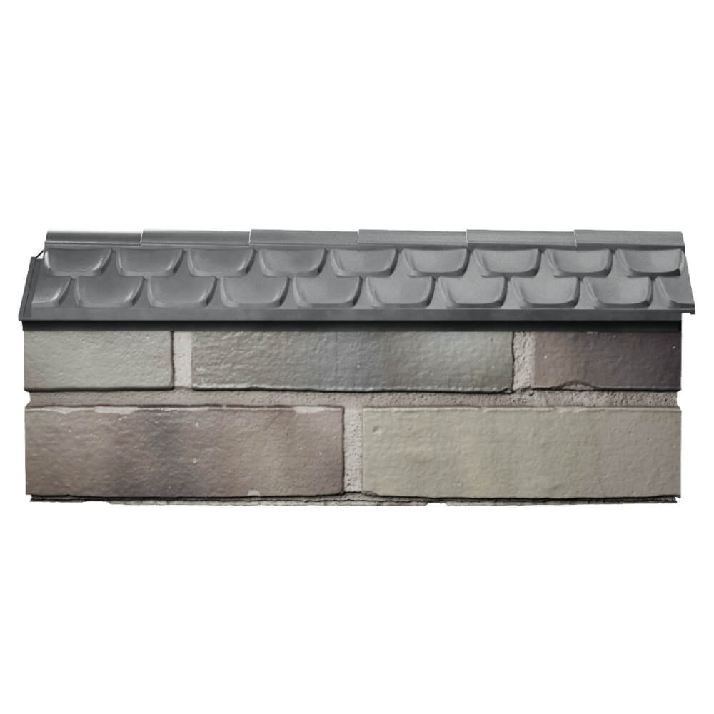 Парапет Zking Эльбрус Серый с посадкой на 0.5 кирпича (130мм) в Коломне фото