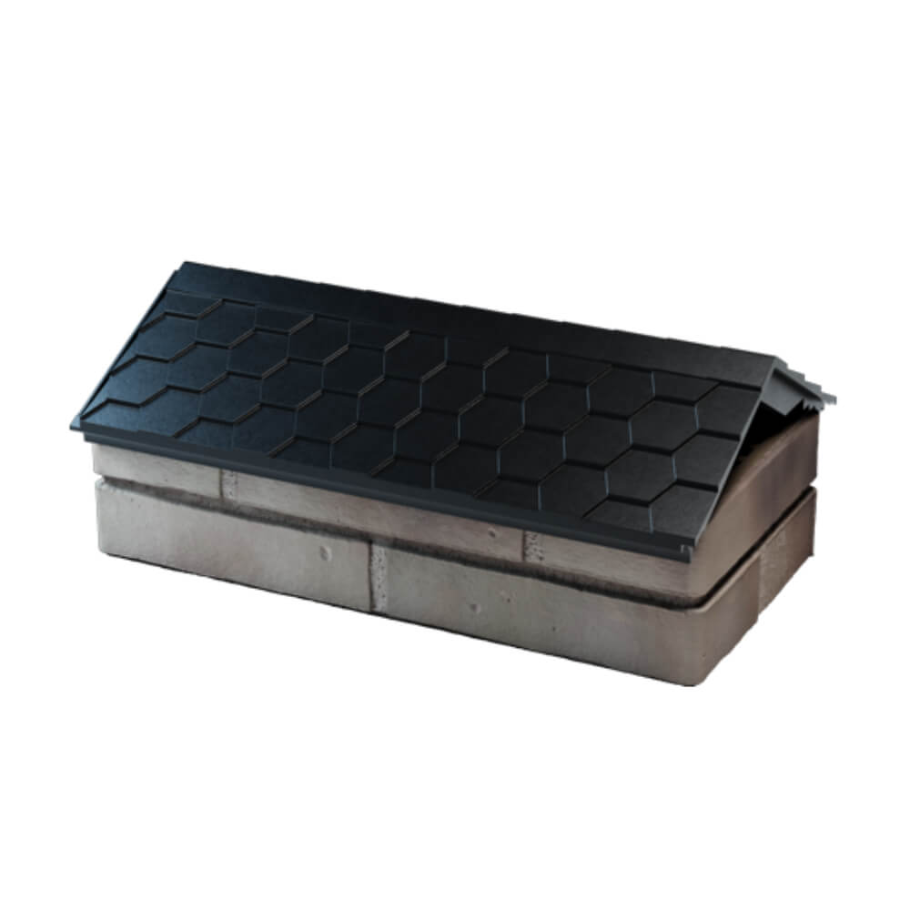 Парапет Zking Эверест Черный с посадкой на 1 кирпич (200/225/255мм) в Коломне фото