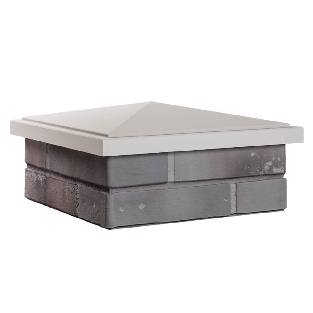 Колпак Zking БонаМоно Бежевый на столб 1.5х1.5 кирпича (385х385, 400х400мм) в Коломне фото