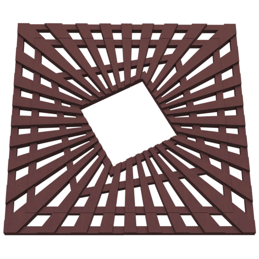 Приствольная решетка для дерева ZKING ATMOSPHERE 1.2х1.2м Коричневая в Коломне фото