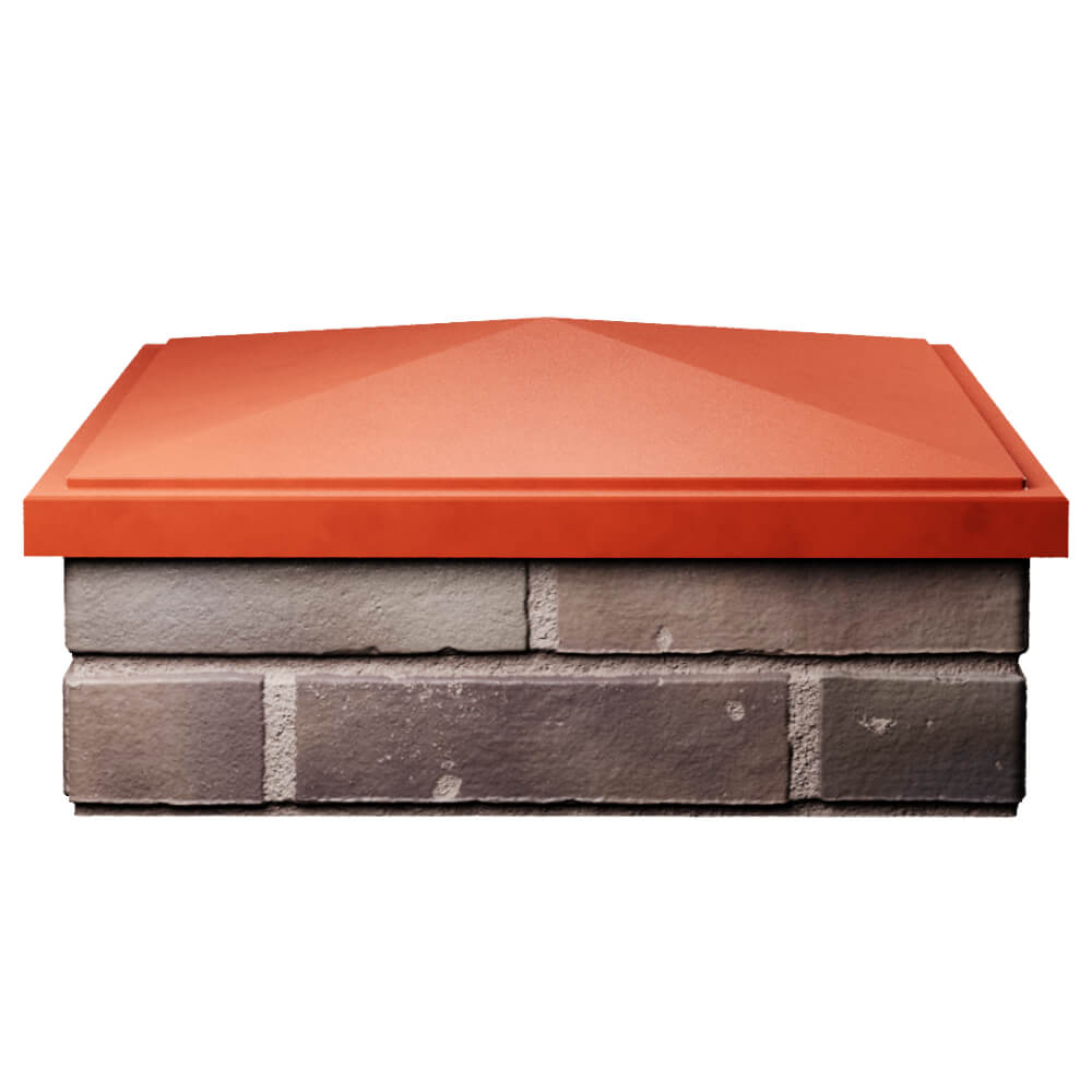 Колпак Zking БонаМоно Красный на столб 2х2 кирпича (515х515, 530х530мм) Коломна фото