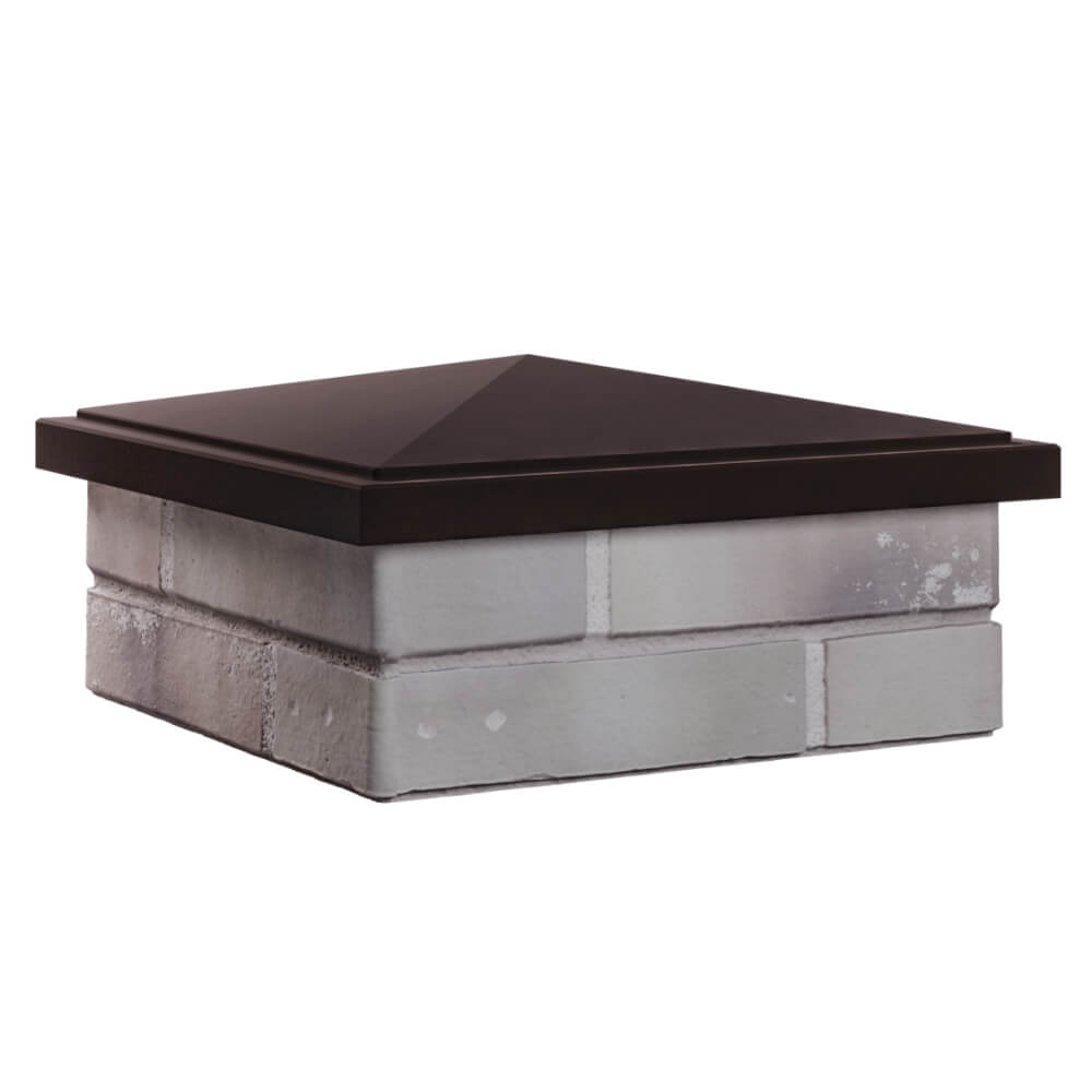 Колпак Zking БонаМоно Коричневый на столб 1.5х1.5 кирпича (385х385, 400х400мм) в Коломне фото