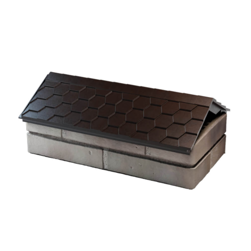 Парапет Zking Эверест Коричневый с посадкой на 1 кирпич (200/225/255мм) в Коломне фото