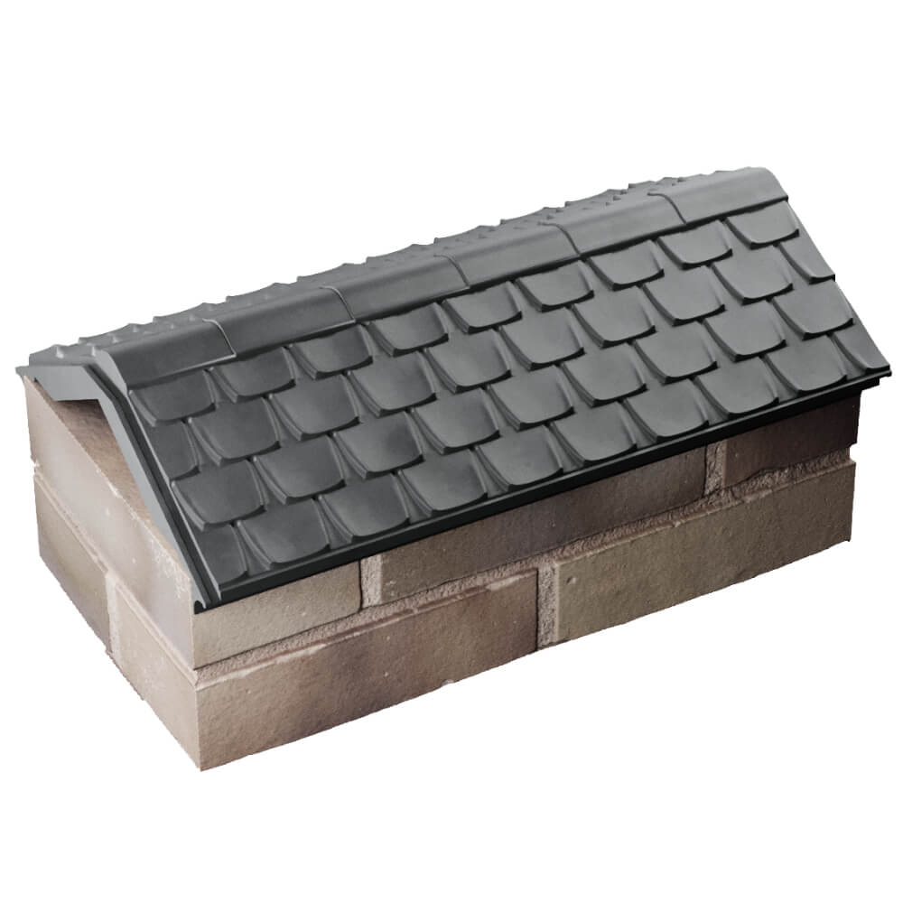 Парапет Zking Эльбрус Серый с посадкой на 1 кирпич (255мм) в Коломне фото