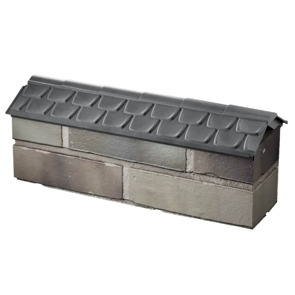 Парапет Zking Эльбрус Серый с посадкой на 0.5 кирпича (130мм) в Коломне фото