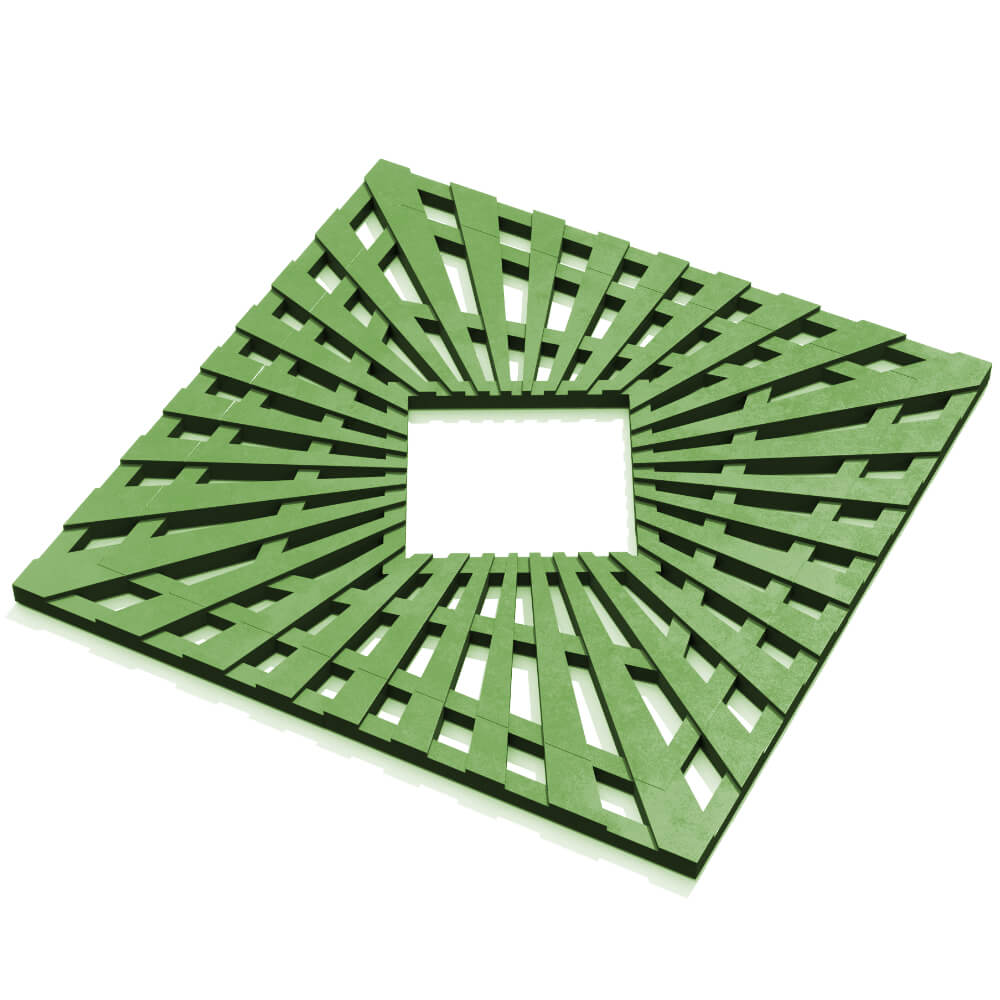 Приствольная решетка для дерева ZKING ATMOSPHERE 1.2х1.2м Зеленая в Коломне фото