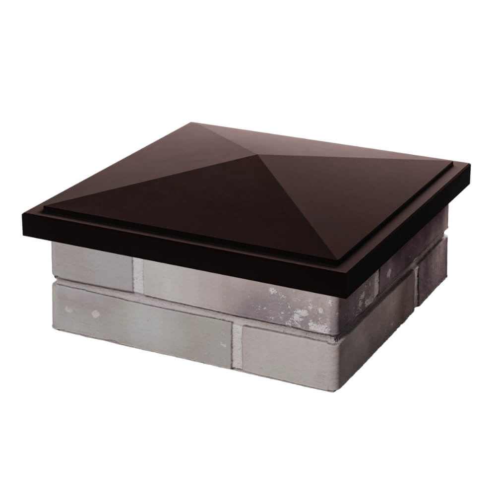 Колпак Zking БонаМоно Коричневый на столб 1.5х1.5 кирпича (385х385, 400х400мм) в Коломне фото