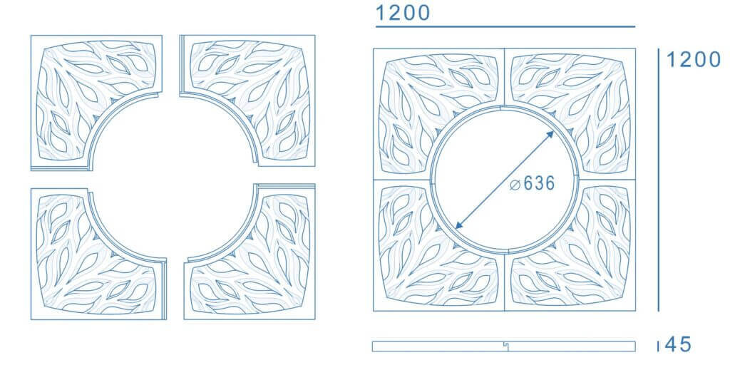 Приствольная решетка для дерева ZKING CRUST 1.2х1.2м Черная в Коломне фото