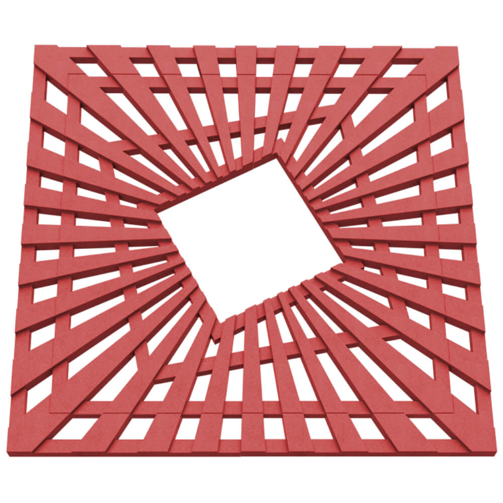 Приствольная решетка для дерева ZKING ATMOSPHERE 1.2х1.2м Красная в Коломне фото