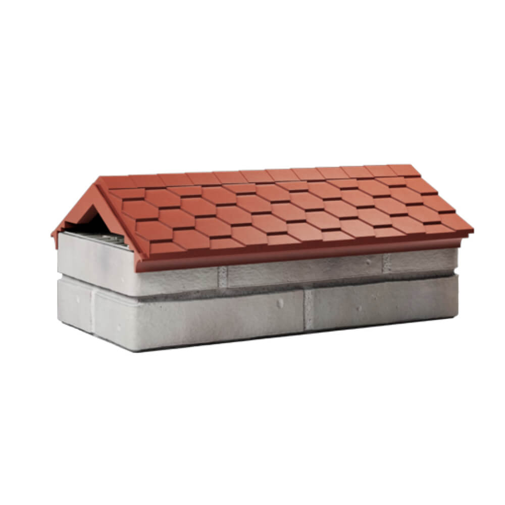 Парапет Zking Эверест Красный с посадкой на 1 кирпич (200/225/255мм) Коломна фото