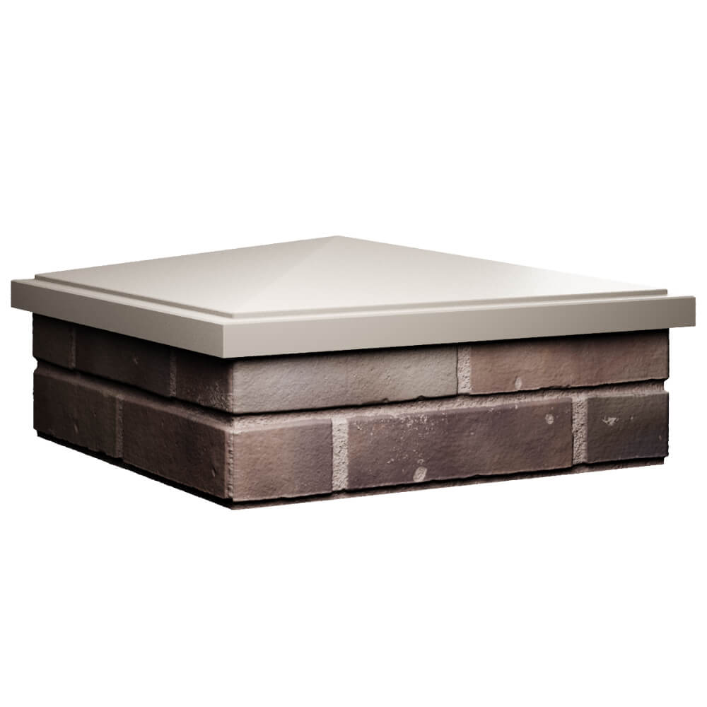 Колпак Zking БонаМоно Бежевый на столб 2х2 кирпича (515х515, 530х530мм) в Коломне фото