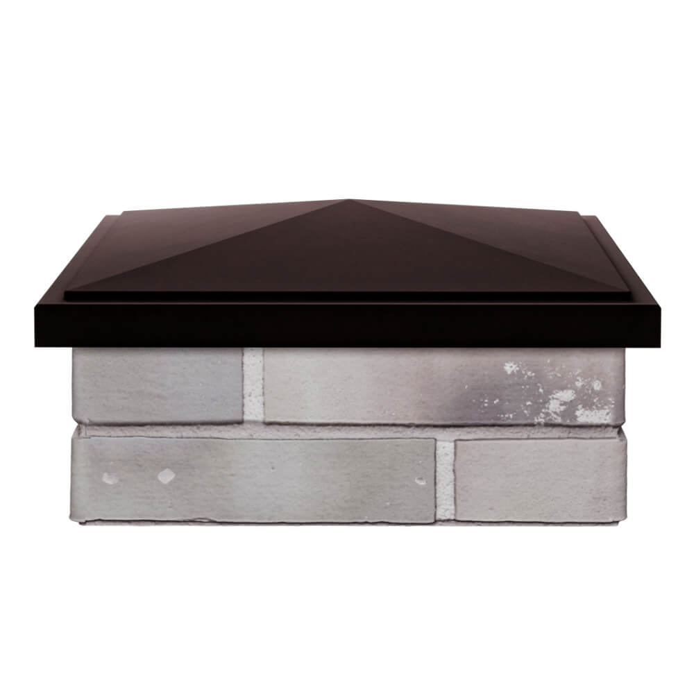 Колпак Zking БонаМоно Коричневый на столб 1.5х1.5 кирпича (385х385, 400х400мм) Коломна фото