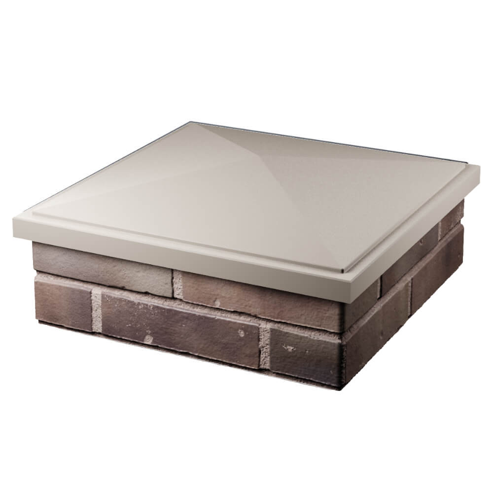 Колпак Zking БонаМоно Бежевый на столб 2х2 кирпича (515х515, 530х530мм) в Коломне фото