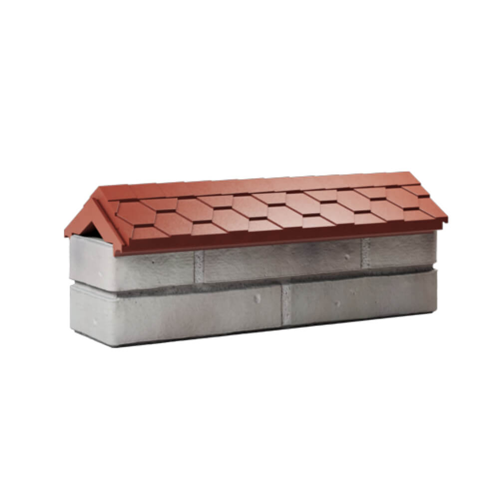 Парапет Zking Эверест Красный с посадкой на 0.5 кирпича (130мм) Коломна фото