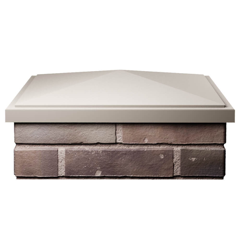 Колпак Zking БонаМоно Бежевый на столб 2х2 кирпича (515х515, 530х530мм) Коломна фото