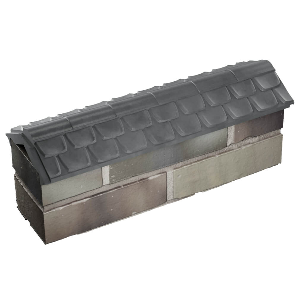 Парапет Zking Эльбрус Серый с посадкой на 0.5 кирпича (130мм) в Коломне фото