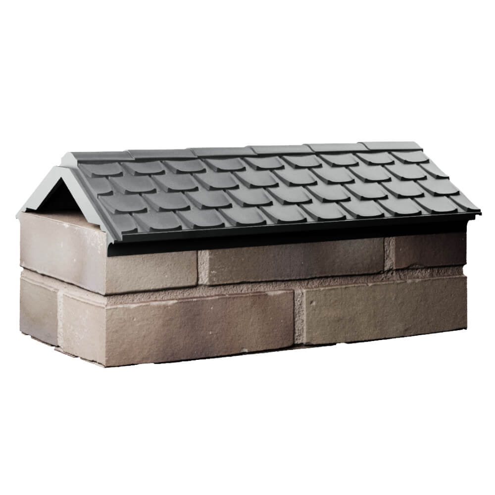 Парапет Zking Эльбрус Серый с посадкой на 1 кирпич (255мм) Коломна фото