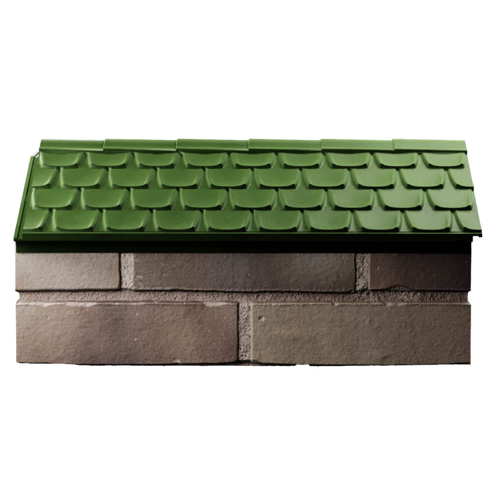 Парапет Zking Эльбрус Зеленый с посадкой на 1 кирпич (255мм) в Коломне фото