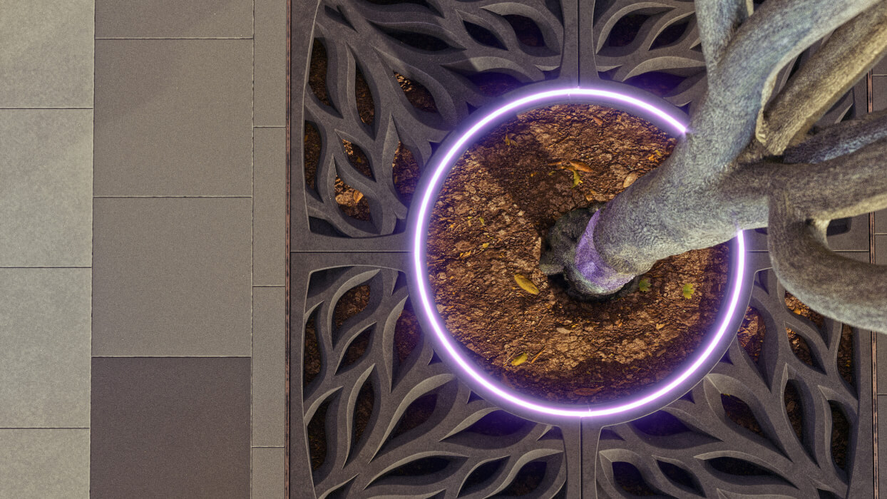 Приствольная решетка для дерева ZKING CRUST 1.2х1.2м Черная в Коломне фото