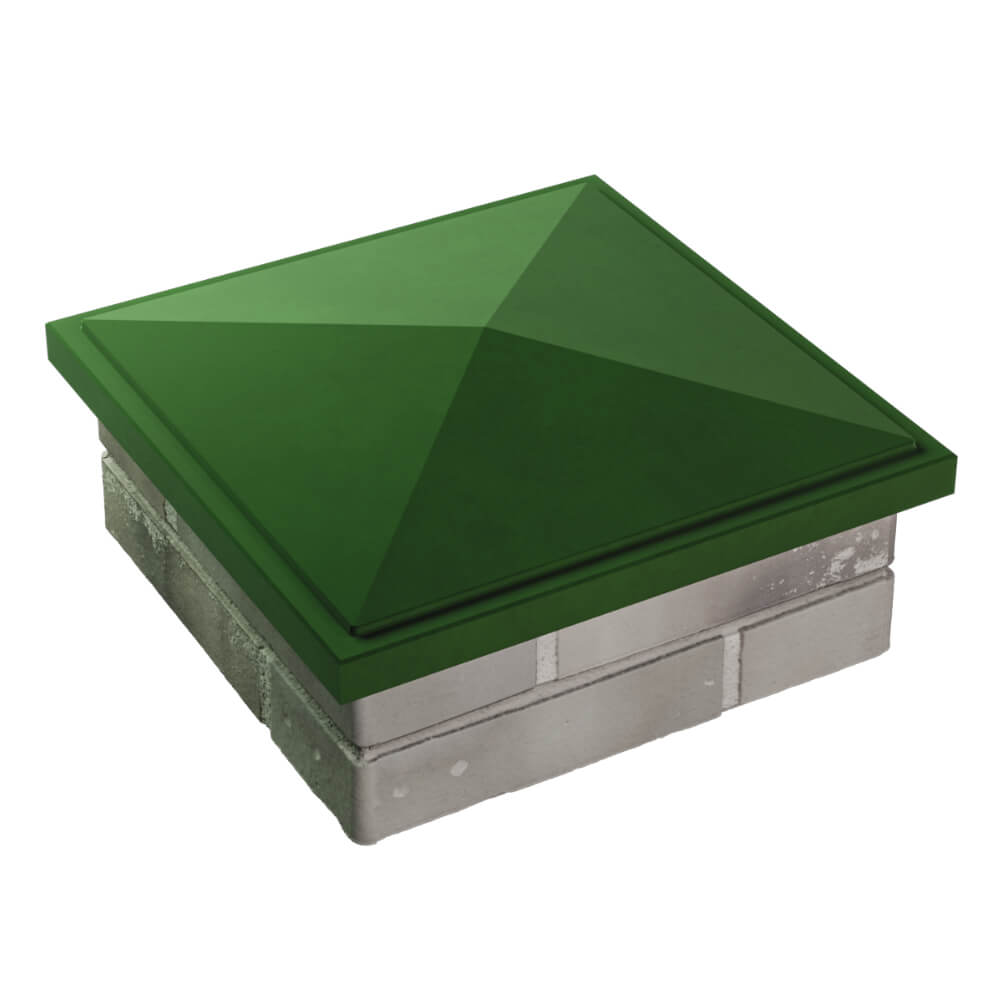 Колпак Zking БонаМоно Зеленый на столб 1.5х1.5 кирпича (385х385, 400х400мм) в Коломне фото