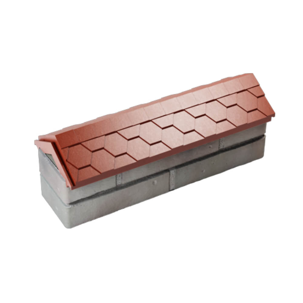 Парапет Zking Эверест Красный с посадкой на 0.5 кирпича (130мм) в Коломне фото