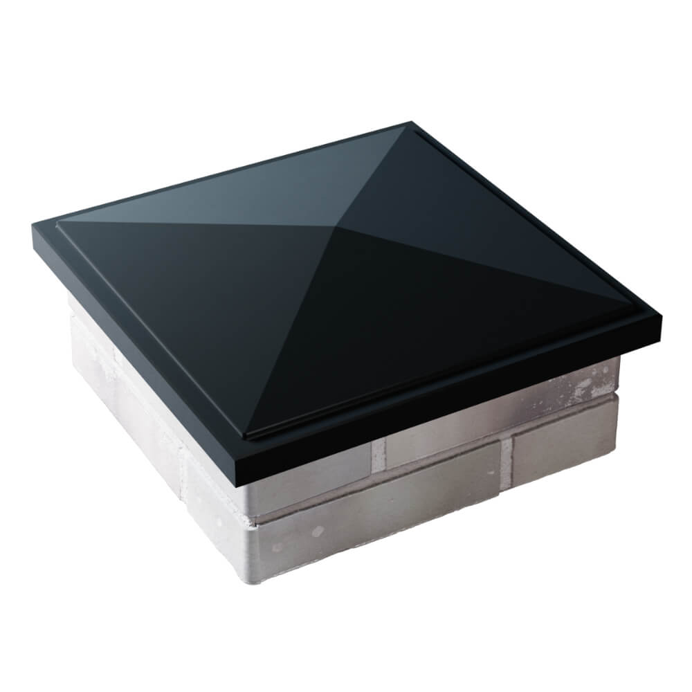 Колпак Zking БонаМоно Черный на столб 1.5х1.5 кирпича (385х385, 400х400мм) в Коломне фото