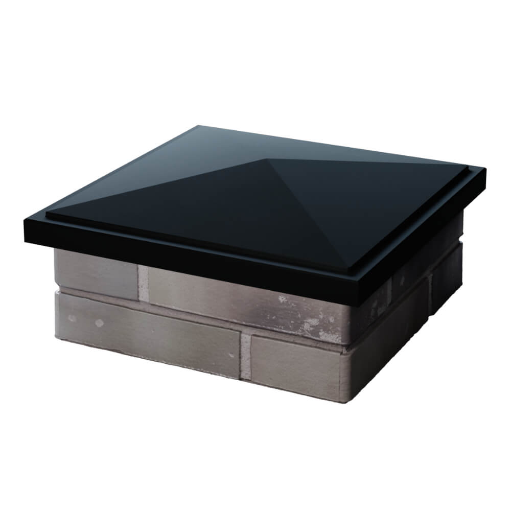 Колпак Zking БонаМоно Черный на столб 1.5х1.5 кирпича (385х385, 400х400мм) в Коломне фото