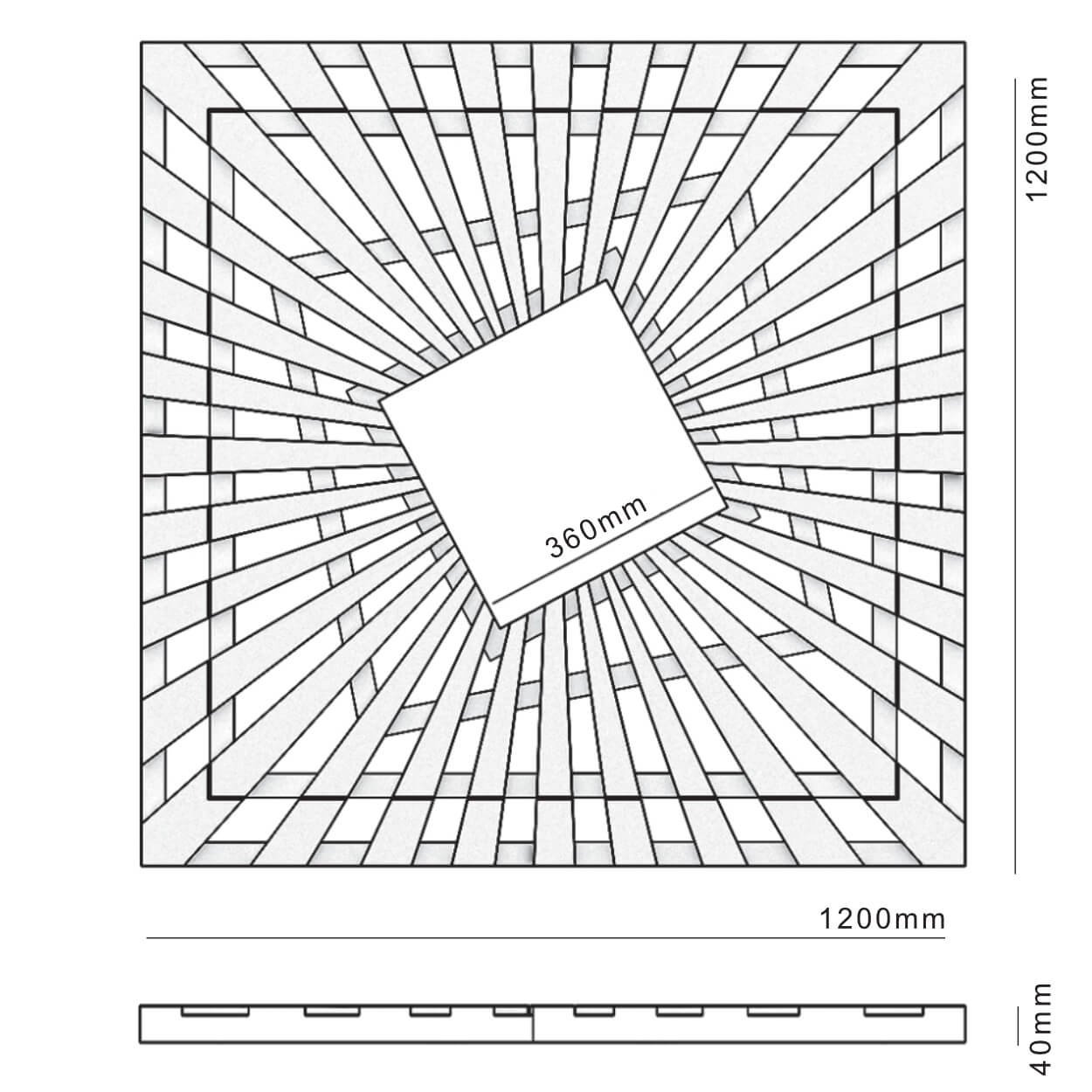 Приствольная решетка для дерева ZKING ATMOSPHERE 1.2х1.2м Черная в Коломне фото