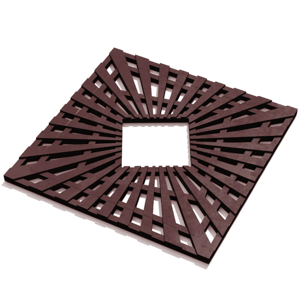 Приствольная решетка для дерева ZKING ATMOSPHERE 1.2х1.2м Коричневая в Коломне фото