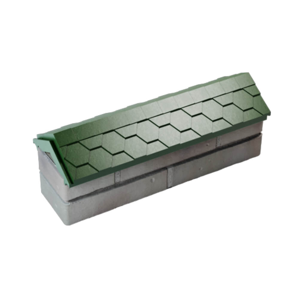 Парапет Zking Эверест Зеленый с посадкой на 0.5 кирпича (130мм) в Коломне фото