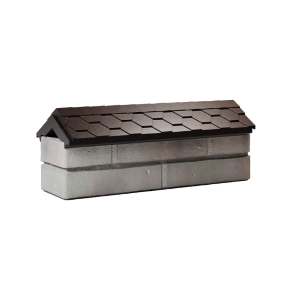 Парапет Zking Эверест Коричневый с посадкой на 0.5 кирпича (130мм) Коломна фото