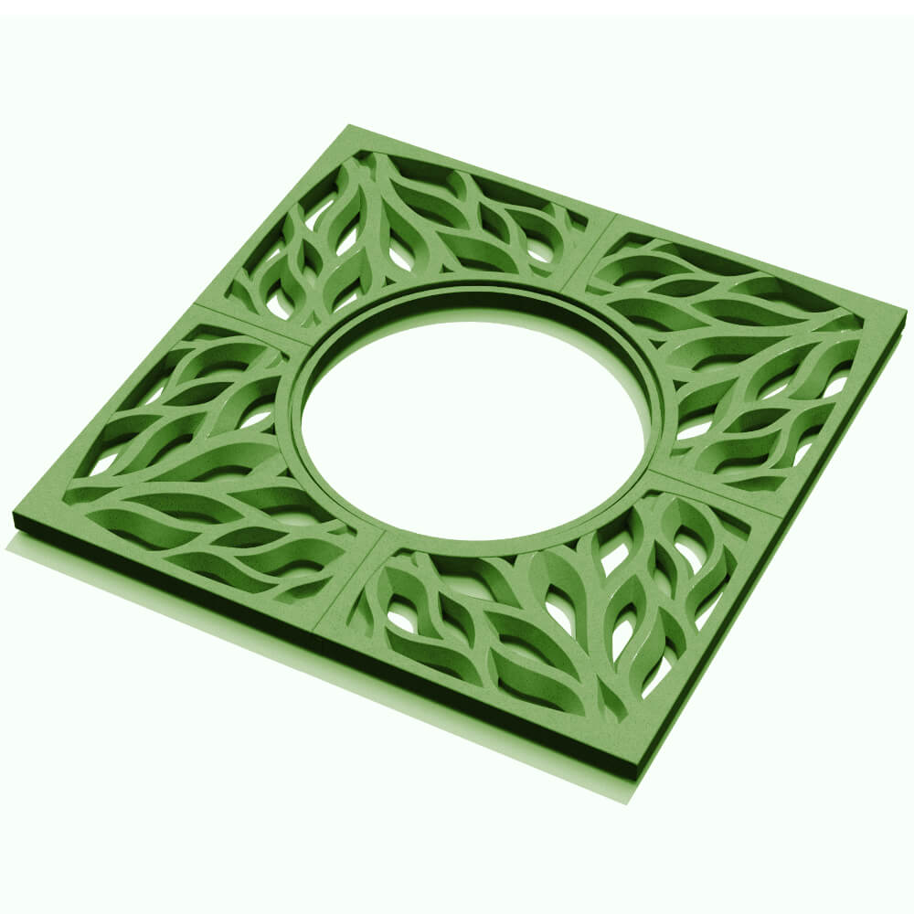 Приствольная решетка для дерева ZKING CRUST 1.2х1.2м Зеленая в Коломне фото