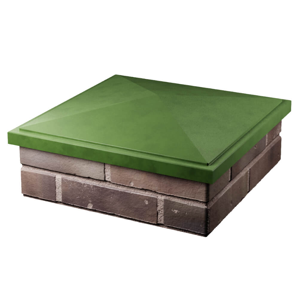 Колпак Zking БонаМоно Зеленый на столб 2х2 кирпича (515х515, 530х530мм) в Коломне фото