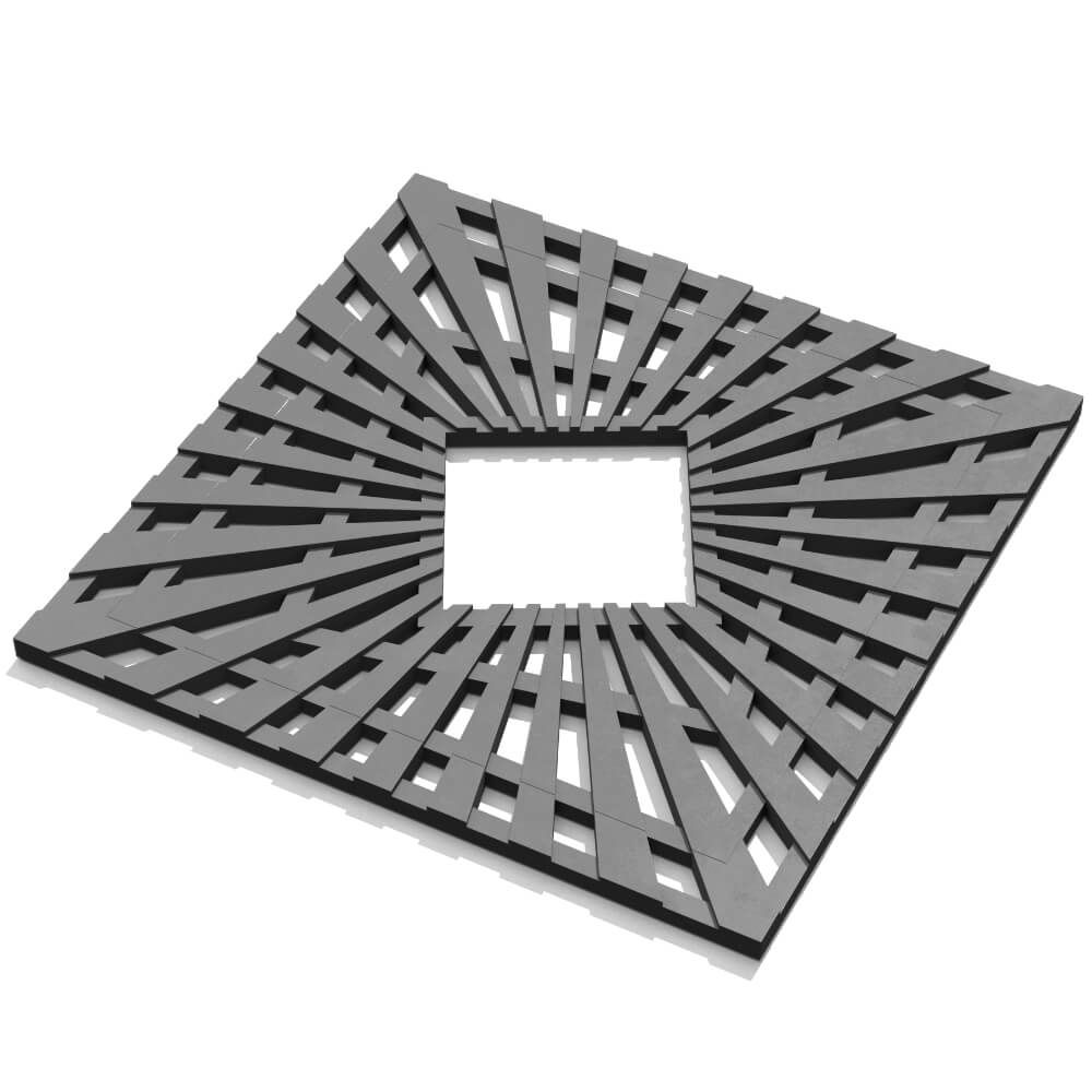 Приствольная решетка для дерева ZKING ATMOSPHERE 1.2х1.2м Серая в Коломне фото