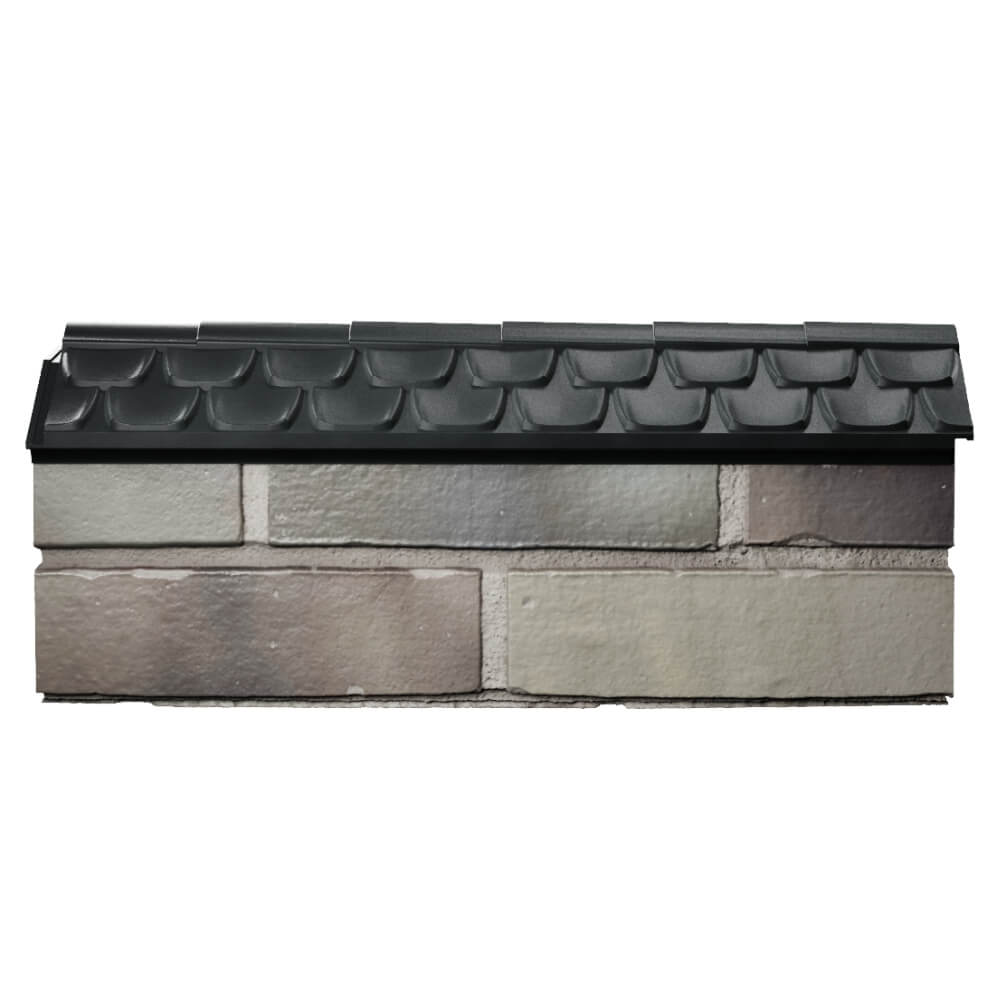 Парапет Zking Эльбрус Черный с посадкой на 0.5 кирпича (130мм) в Коломне фото
